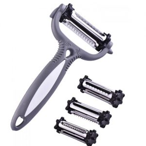 Roto Peeler With Changable Blades - Multicolored - 3 In 1