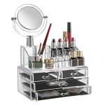 All in One Makeup Organizer Box with Mirror