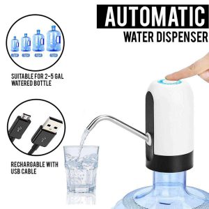 Portable Automatic Electric Water Pump Dispenser Drinking Bottle USB Rechargeable