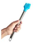 Silicone Stainless Steel Oil Basting Brush Beautiful Stainless Steel Handle