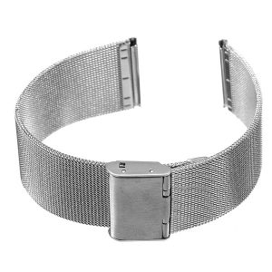 22mm Silver Stainless Steel Watch Mesh Net Bracelets Straps Band
