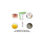 Semi-automatic Mixer Egg Beater Manual Self Turning Stainless Steel Whisk Hand Blender Egg Cream, Easy flow blender 5x faster