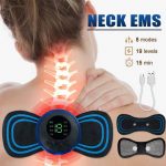 Smart EMS Neck Back Body Massager intelligent Portable Rechargeable Electric Pain Relief Pulse Therapy