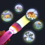 Baby Projector Torch 3Cards Cartoon Projection Flashlight  Children Early Education Toy(random color ), 3 reel in 1 pack.
