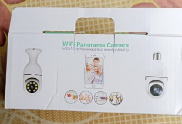 Speed-X Bulb Camera 1080p Wifi 360 Degree Panoramic Night Vision Two-Way Auto Motion Detection - Image 3