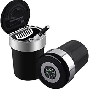 Zehnsle Ashtray Car Compass Ashtray Car With Led Ashtray Car With Ashtray Ashtray Car Part Ash Holder for Smokers