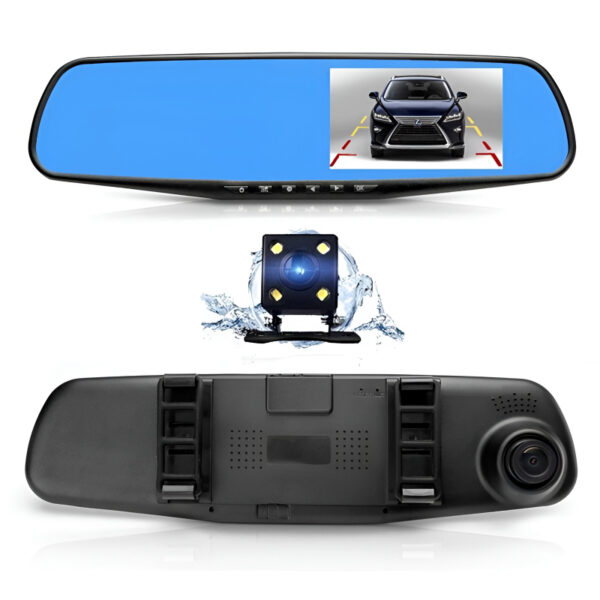 Dual Camera Back and Front With 4.3 ?TFT LCD Crystal-Clear Recording Vehicle Full HD 1080P Blackbox DVR | Car Dash Board Camera | Security Camera for Cars, Vehicles, Trucks and Vans - Image 6