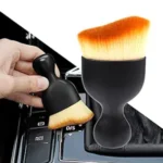 Car Cleaning Brush | Car Detailing Brush with Hole Top of Handle | Soft Hair Brush For cleaning of Small and Tiny Places (Black colour)