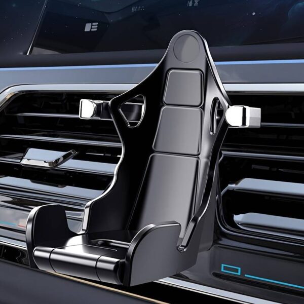 Racing Seat Design Car Mobile Phone | Fast and Furious Mobile Holder with 360? Rotateable AC Grill Grip Which can help Holder to move up and down so that AC winds will be free (Random colors) - Image 4
