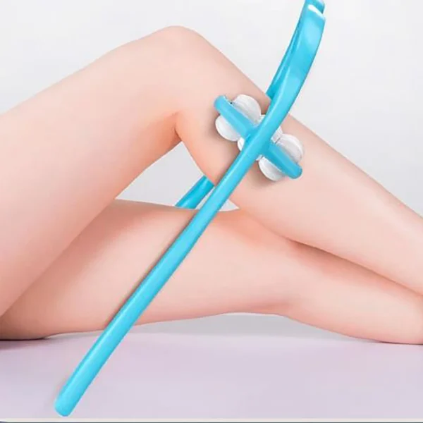 Manual Neck Massager For Cervical pain, deep Tissue | Handheld Shoulder Massager Tool with 6 Balls Trigger Point Roller Massager for Legs Waist Neck and Shoulder (Random color) - Image 7