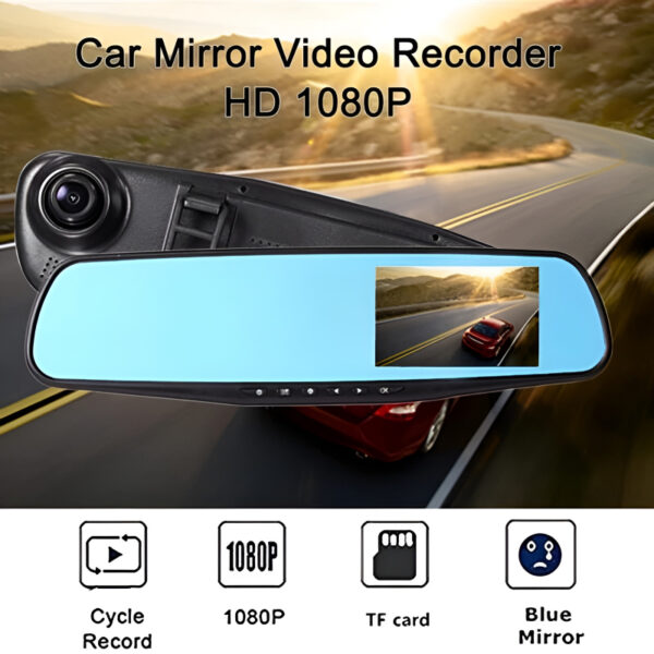 Dual Camera Back and Front With 4.3 ?TFT LCD Crystal-Clear Recording Vehicle Full HD 1080P Blackbox DVR | Car Dash Board Camera | Security Camera for Cars, Vehicles, Trucks and Vans - Image 5