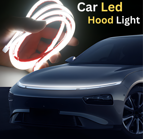 Car LED Hood Daytime Running Waterproof Flexible Light - White (180 Cm) (Random color)