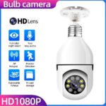 Speed-X Bulb Camera 1080p Wifi 360 Degree Panoramic Night Vision Two-Way Auto Motion Detection