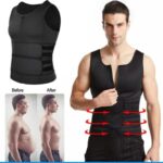 Seamless Men Body Shaper Vest Waist Trainer Double Belt Sweat Corset Top Fitness Burn Abdomen Slimming Shapewear Correct Posture