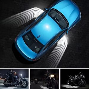 2PCS Motorcycle, Car Welcome Angel Wings Light Door Courtesy Lights With Projector Led Carpet Under glow