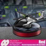 New Shape Red Color Solar Powered Car Dashboard Helicopter perfume