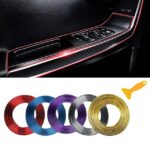 Car Interior Trim Strips 3D DIY 5 Meter Automobile Motor Exterior Decoration Molding Trim Strip Line Universal Car Gap Fillers