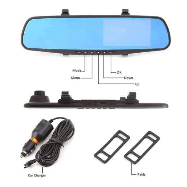 Dual Camera Back and Front With 4.3 ?TFT LCD Crystal-Clear Recording Vehicle Full HD 1080P Blackbox DVR | Car Dash Board Camera | Security Camera for Cars, Vehicles, Trucks and Vans - Image 9