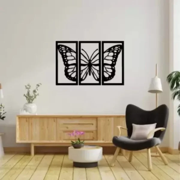 Wooden Butterfly Wall Decorations(black color ) - Image 2