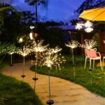 200LED Solar Firework Light Waterproof Outdoor 8 Lighting Modes Fairy String Light Christmas Solar Lights Garden Decoration
