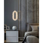 LED Hanging Lamp in Modern and Elegant Nordic Design Decorative Lighting Fixture, Ideal for a Kitchen, Dining Room or Bedroom | Pendant Light Led Decoration Energy Saving Modern Style Warm Light