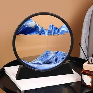 3d Moving Sands capes Frame | 7 Inch Sand Lamp ( Random Color )