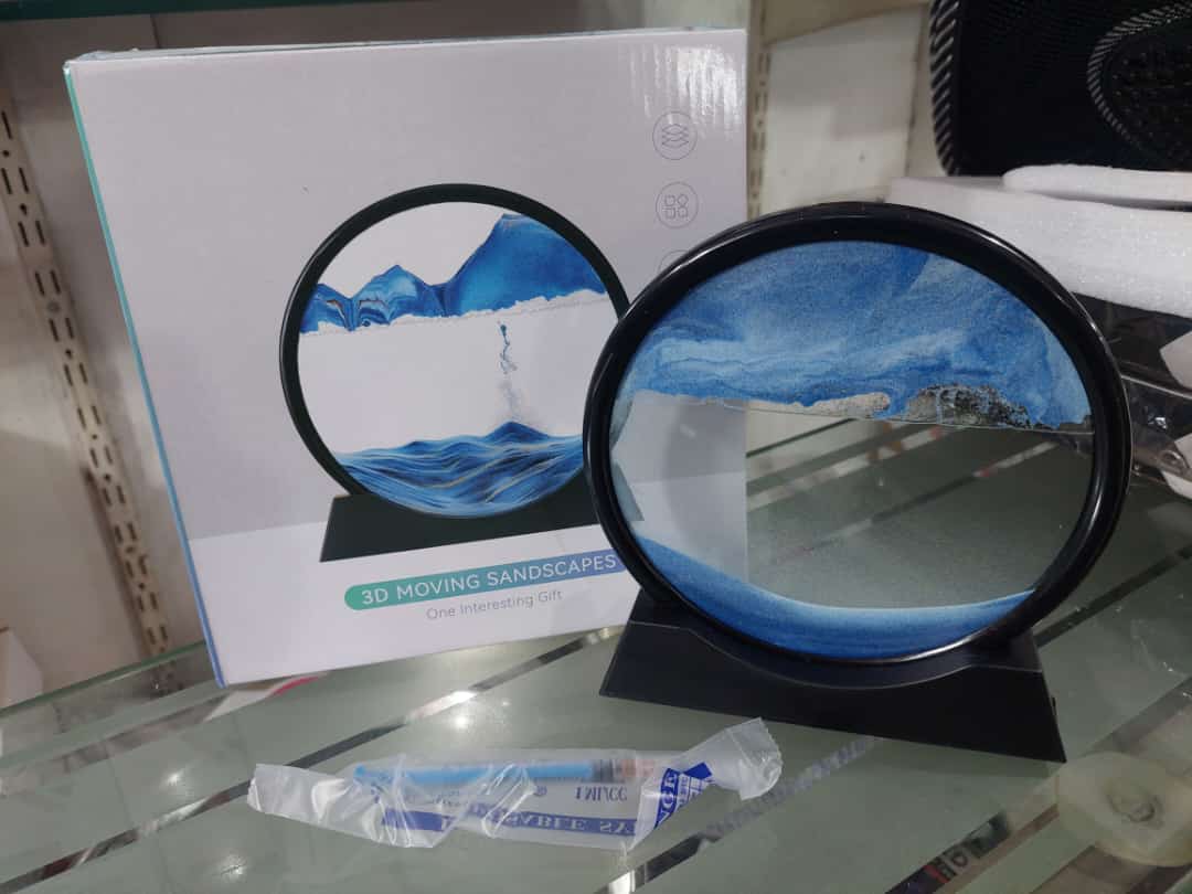 3d Moving Sands capes Frame | 7 Inch Sand Lamp ( Random Color ) - Image 2