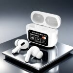 A9 Pro Airpods Pro | Screen Airpods A9 Pro LCD Earbuds (white )