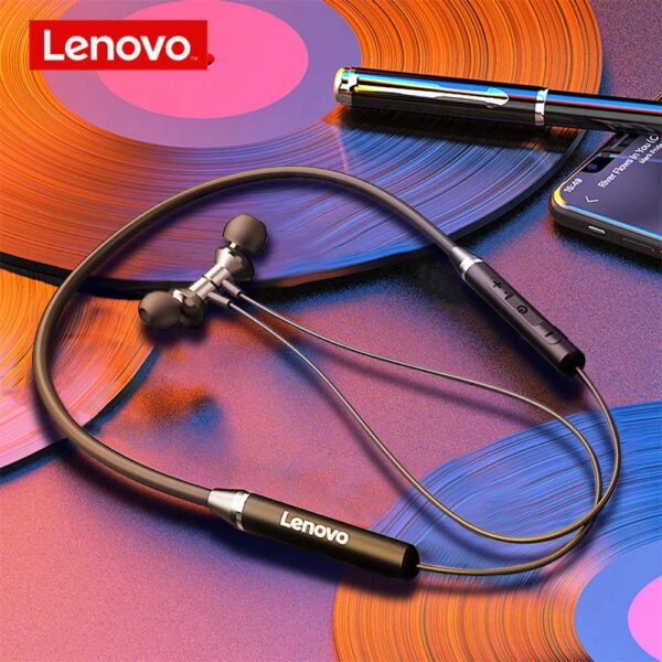 Lenovo HE05 Bluetooth 5.0 Earphones HIFI Magnetic Neckband Headset (Random Colors) - Image 9