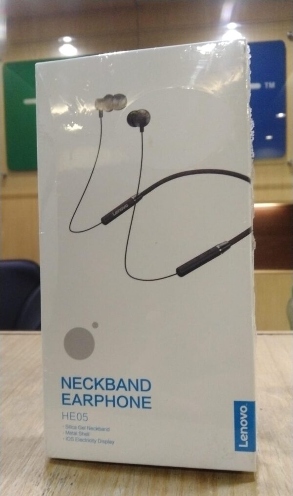 Lenovo HE05 Bluetooth 5.0 Earphones HIFI Magnetic Neckband Headset (Random Colors) - Image 3
