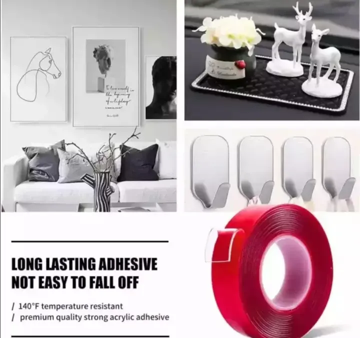 Double Sided Tape Heavy Duty Transparent Strong Adhesive Removable Tape 10 Meter 10 Mm - Image 2