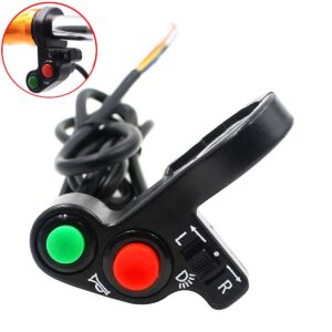 Universal Motorcycle Handlebar Switches ON/OFF Button Connector Horn Turn Signal Lights Head Spot Light Switch