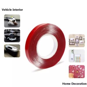 Double Sided Tape Heavy Duty Transparent Strong Adhesive Removable Tape 10 Meter 10 Mm