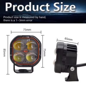 New Cube Four-Leaf Crocodile LED Car Work Light | Pack Of 1